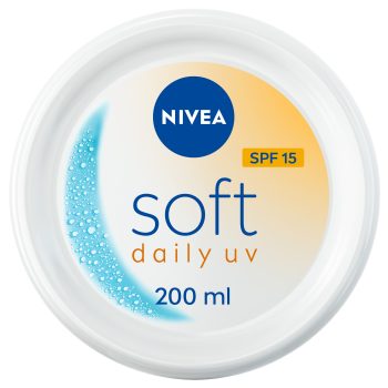 NIVEA Soft UV SPF15 Moisturizing Cream Body Hand & Face 200ml