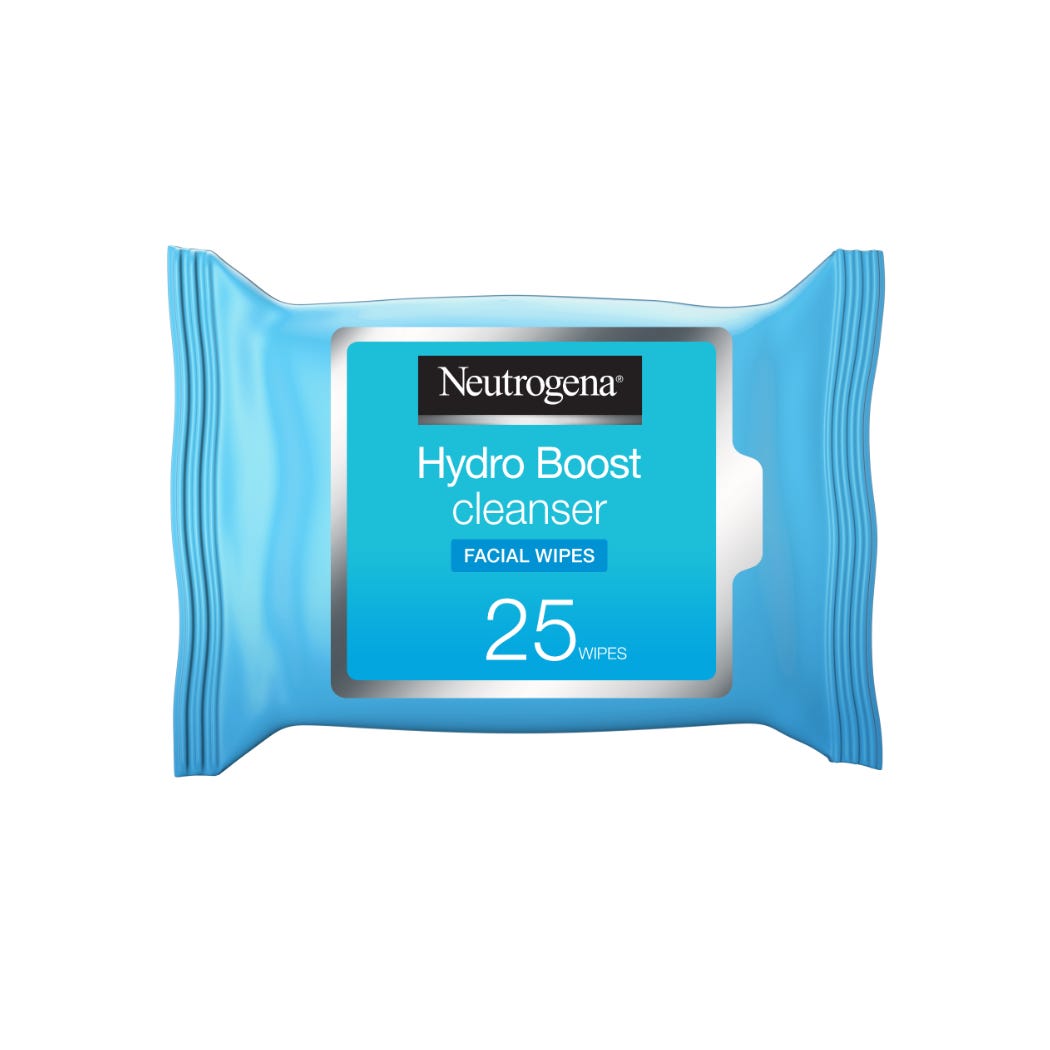 Neutrogena Hydro Boost Facial Cleansing Wipes, Removes Makeup Including Waterproof Mascara, Alcohol Free, 25 Facial Wipes Neutrogena Hydro Boost Facial Cleansing Wipes, Removes Makeup Including Waterproof Mascara, Alcohol Free, 25 Facial Wipes