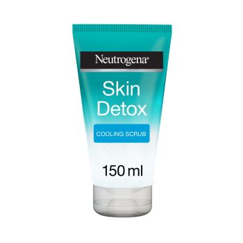 Neutrogena Skin Detox Cooling Face Scrub, Deeply Cleanses & Unclogs Pores, Targets 100% Toxins & Daily Pollution, for Healthy & Radiant Complexion, for All Skin Types, 150ml