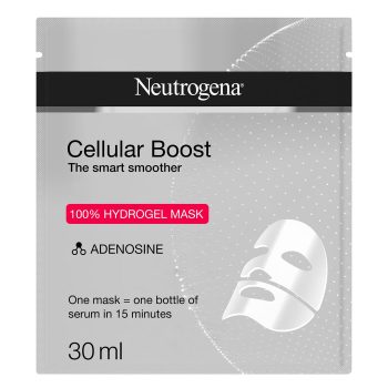 Neutrogena Timeless Boost the Fine Line Smoother Hydrogel Recovery Facial Sheet Mask, 30ml, 1 Per Pack