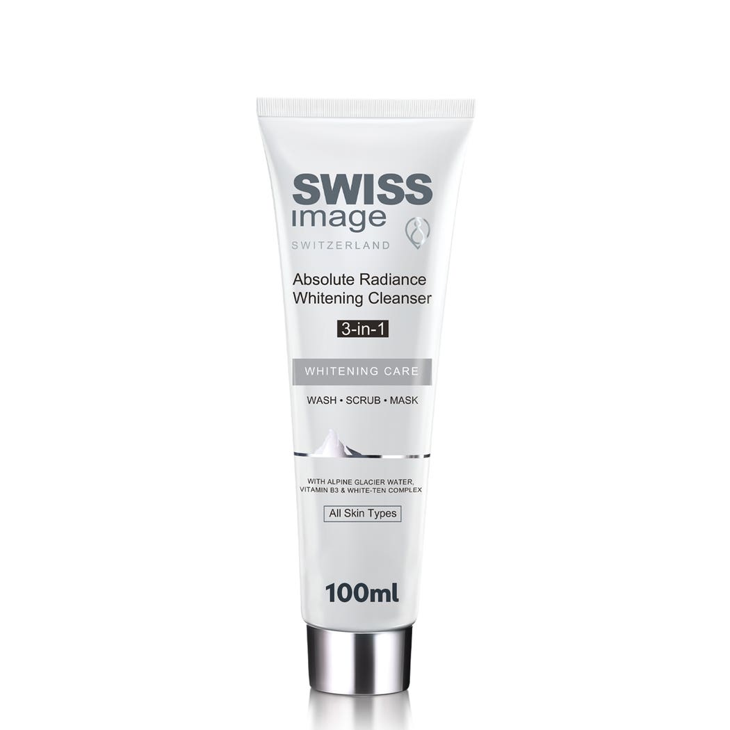 Swiss Image Absolute Radiance Whitening Cleanser 3 In 1 Wash Scrub & Mask 100ml All Skin Types Swiss Image Absolute Radiance Whitening Cleanser 3 In 1 Wash Scrub & Mask 100ml All Skin Types