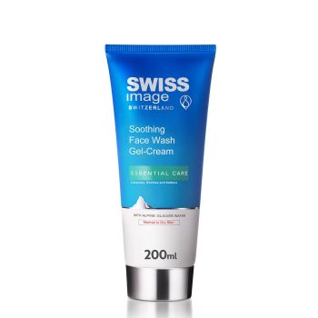 Swiss Image Essential Care Soothing Face Wash Gel-Cream 200 ml Normal to Dry Skin
