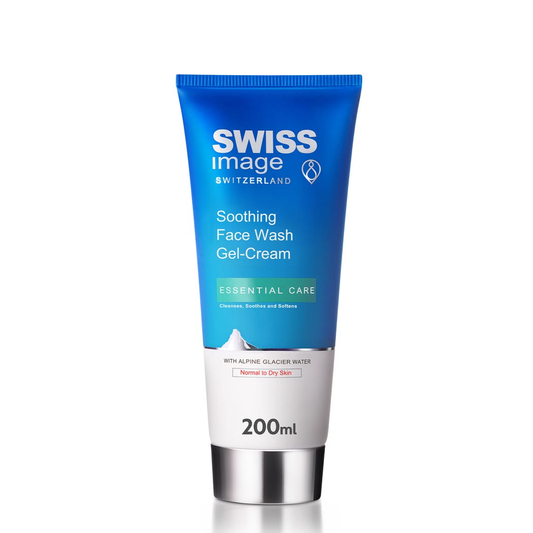 Swiss Image Essential Care Soothing Face Wash Gel-Cream 200 ml Normal to Dry Skin Swiss Image Essential Care Soothing Face Wash Gel-Cream 200 ml Normal to Dry Skin