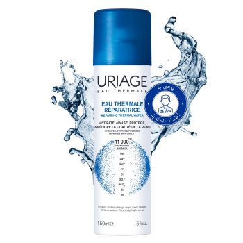 URIAGE-Thermal-Water-100-pure-natural-Hydrates-soothes-protects-150Ml