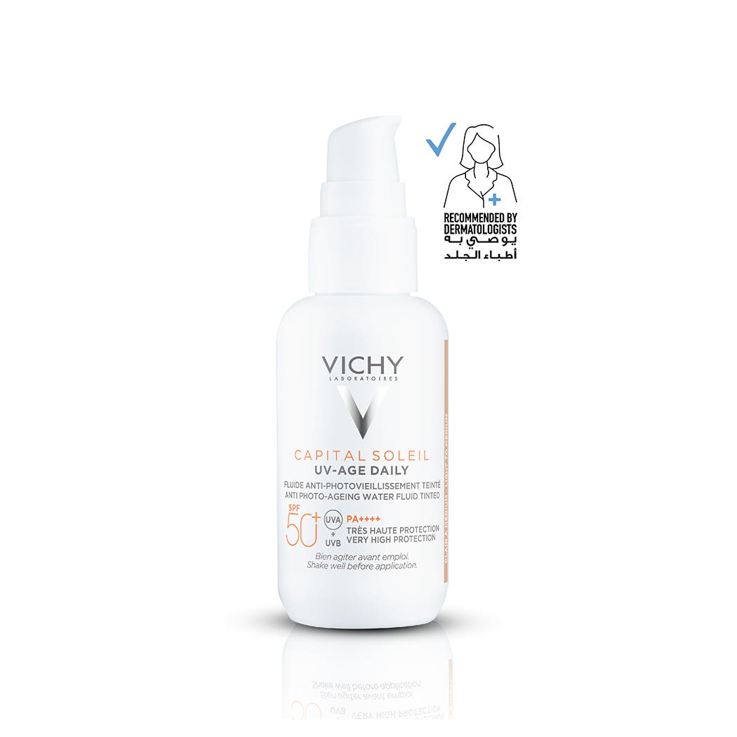 Vichy Capital Soleil UV - Age Daily Tinted Anti Ageing Fluid SPF 50+ with Niacinamide 40 ml Vichy Capital Soleil UV - Age Daily Tinted Anti Ageing Fluid SPF 50+ with Niacinamide 40 ml