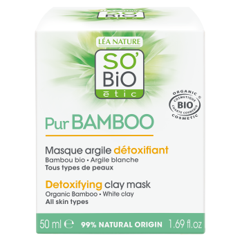 ماسك للوجه Sobio Organic Bamboo Detoxifying Clay Mask 50ml
