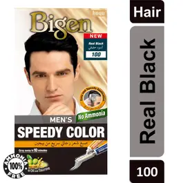 Bigen Men'S Speedy Color Real Black 100