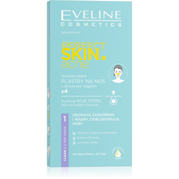 Eveline Perfect Skin Acne Purifying Charcoal Nose Strip 4pcs