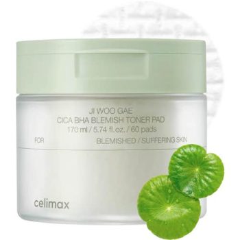 Celimax Ji Woo Gae Cica Bha Blemish Toner Pads 170ml 60pads