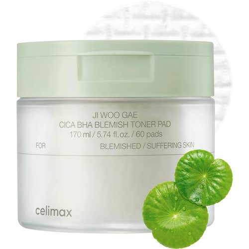 103450215_afbb5c30a596a0ebb_9438 Celimax Ji Woo Gae Cica Bha Blemish Toner Pads 170ml 60pads