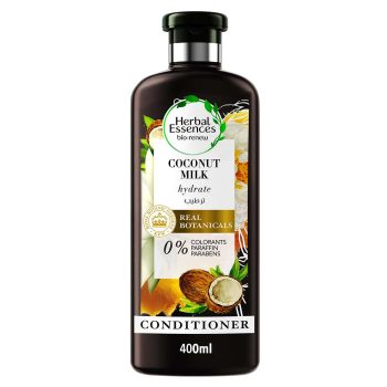 Herbal Essences Bio:Renew Natural Conditioner with Coconut Milk for Hair Hydration, 400 ml