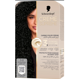 Schwarzkopf Creme Supreme Full Kit 1-0 Natural Black