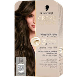 Schwarzkopf Creme Supreme Full Kit 5-0 Natural Brown