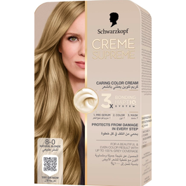 Schwarzkopf Creme Supreme Full Kit 8-0 Natural Blonde