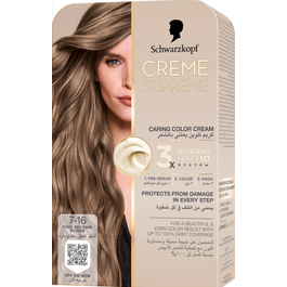 Schwarzkopf Creme Supreme Full Kit 7-16 Cool Ash Dark Blonde