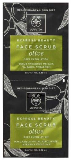 Apivita Express Beauty Face Scrub Olive 2x8 ml