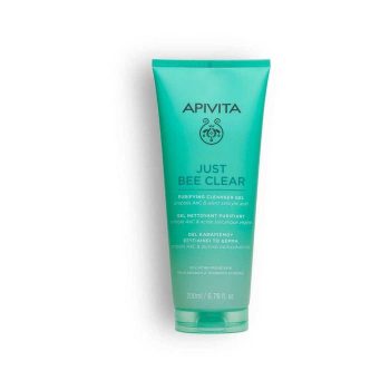 Apivita JUST BEE CLEAR Purifying Cleanser Gel for Oily Skin - 200 ml