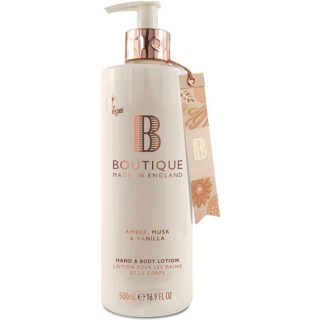 Boutique Amber Musk & Vanilla Body Lotion 500ml Boutique Amber Musk & Vanilla Body Lotion 500ml