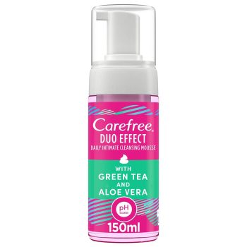 CAREFREE Intimate Mousse Green Tea & Aloe Vera 150ml