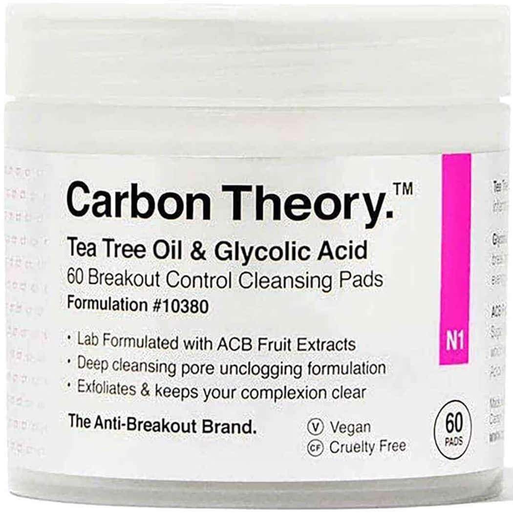 Carbon Theory Cleansing Pad Tea Tree Oil & Glycolic 60pcs Carbon Theory Cleansing Pad Tea Tree Oil & Glycolic 60pcs