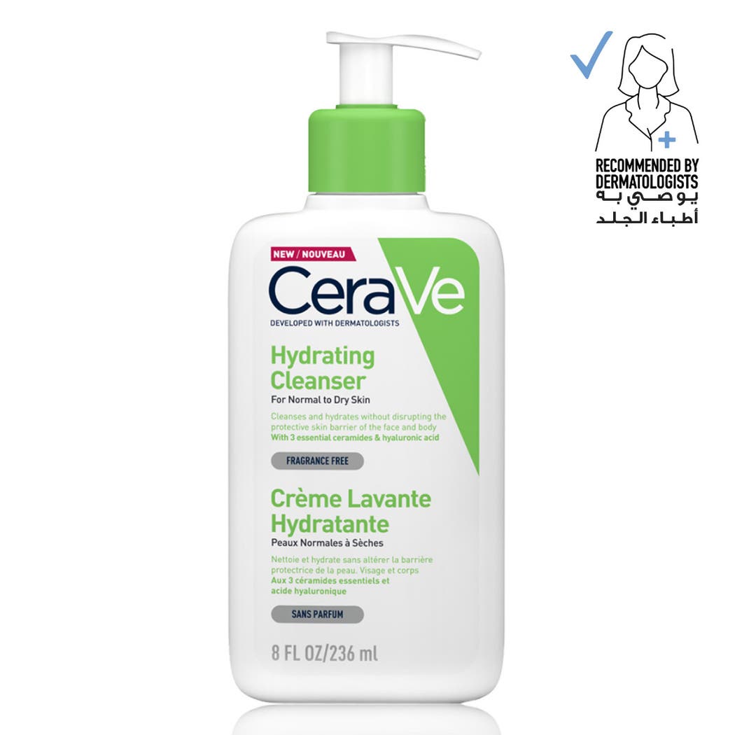 Cerave Hydrating Cleanser for Normal to Dry Skin with Hyaluronic Acid 236Ml Cerave Hydrating Cleanser for Normal to Dry Skin with Hyaluronic Acid 236Ml