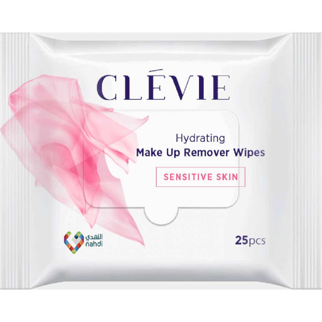 Clevie Make Up Remover Wipes Sensitive Skin 25 Pcs Clevie Make Up Remover Wipes Sensitive Skin 25 Pcs
