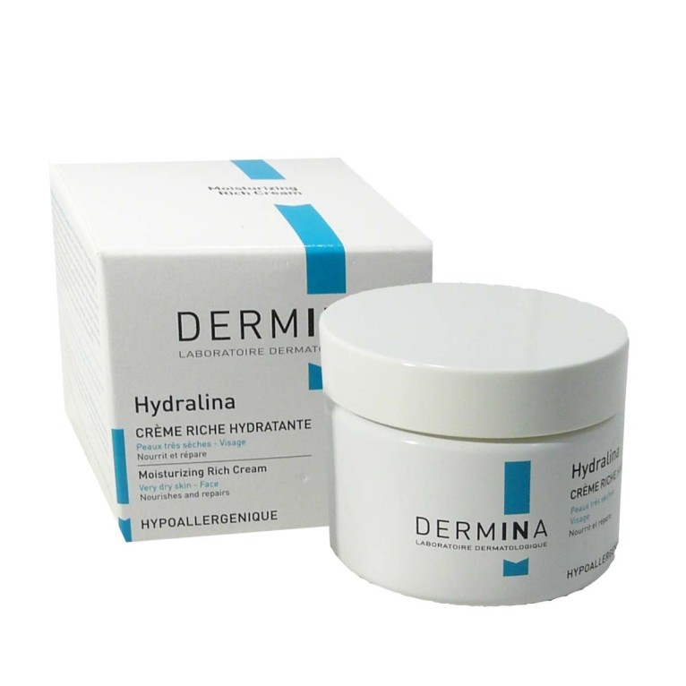 Dermina Hydralina Moisturizing Rich Face Cream - 50 ml