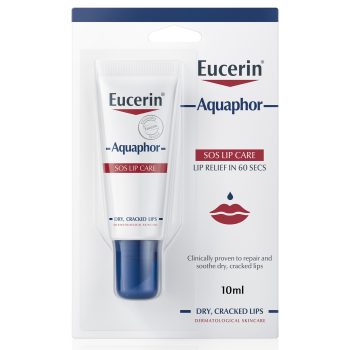 Eucerin Aquaphor SOS Repair Lip Balm For Cracked Lips, 10ml