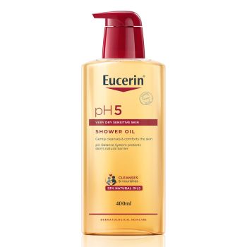 Eucerin pH5 Shower Oil Cleanser with Natural Caring Oil, 400ml