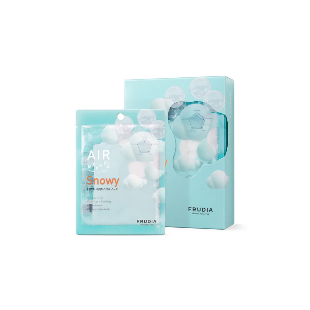 Frudia Air Mask 24 Snowy (10pcs) 25ml X 10pcs Frudia Air Mask 24 Snowy (10pcs) 25ml X 10pcs