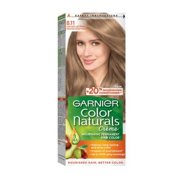 Garnier Color Naturals Creme Ashy Hair Color Light 8.11
