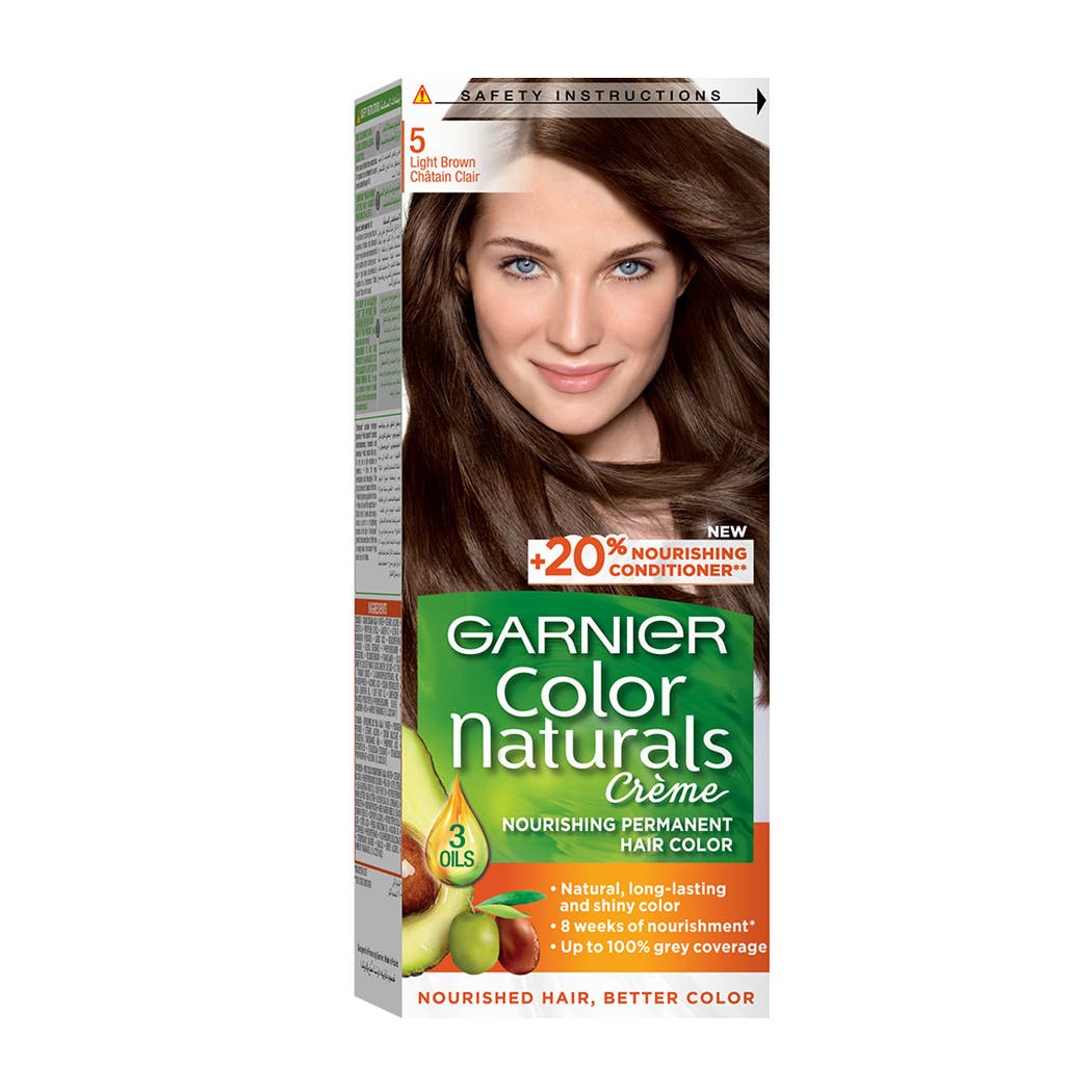 Garnier Color Naturals Creme Hair Color Light Brown 5 Garnier Color Naturals Creme Hair Color Light Brown 5