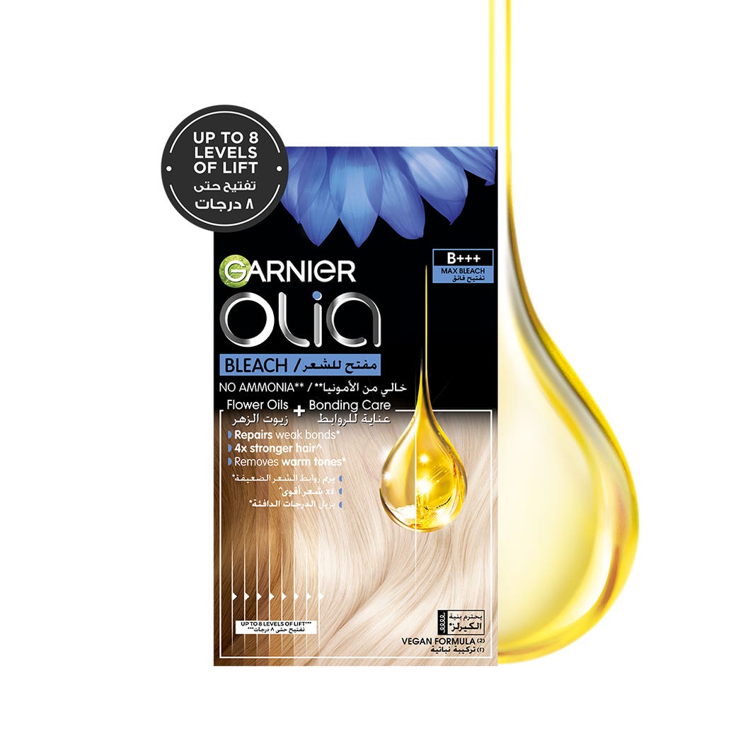 Garnier Olia Bleach B++ Max, All in One Bleach Kit & Bonding Care Garnier Olia Bleach B++ Max, All in One Bleach Kit & Bonding Care