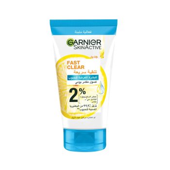 Garnier Skinactive Fast Clear 3 In 1 Exfoliating Wash 150ml