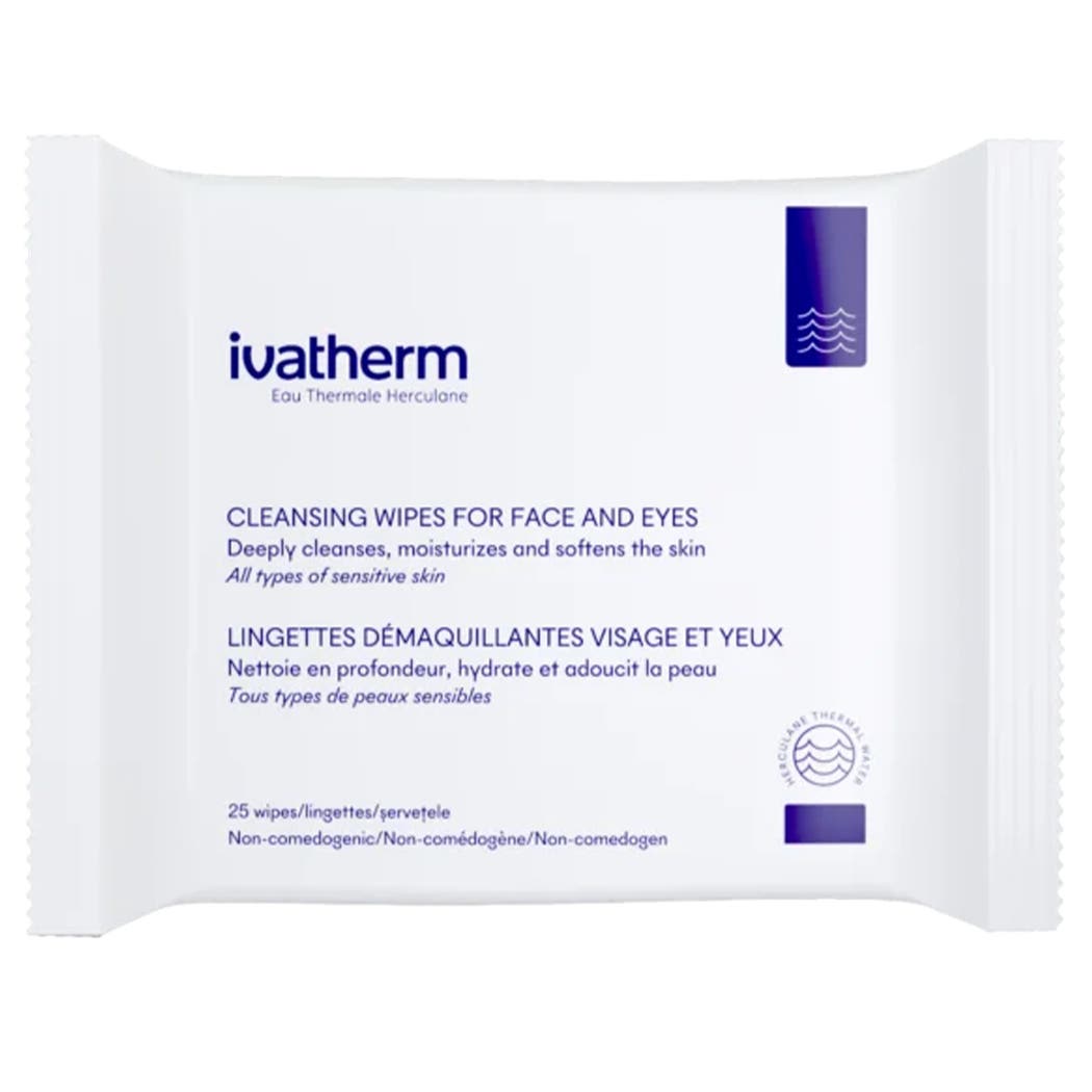 Ivatherm Cleansing Wipes For Face And Eyes - 25 pcs Ivatherm Cleansing Wipes For Face And Eyes - 25 pcs