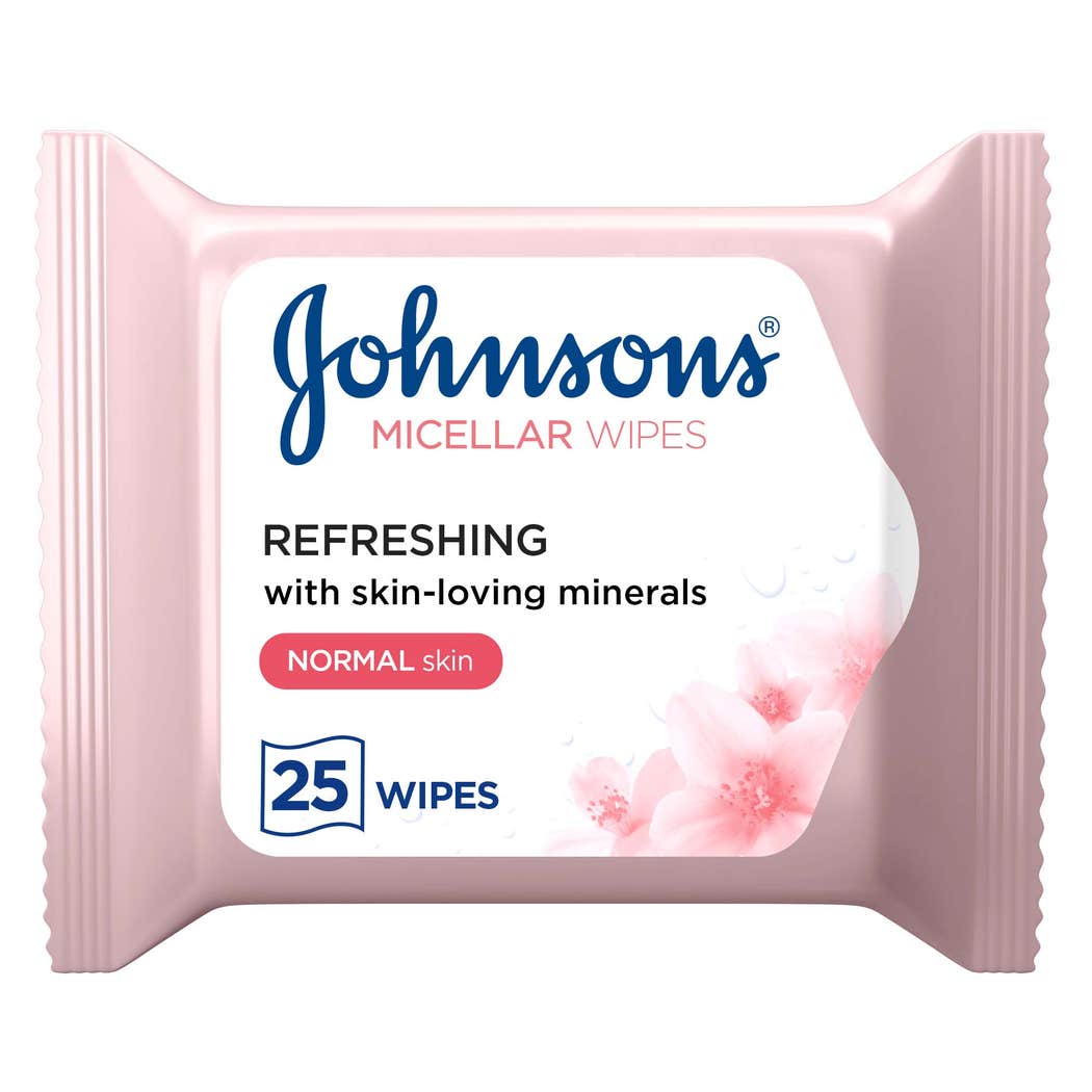 Johnson’s Micellar Wipes, Refreshing with Skin-Loving Minerals, for Normal Skin, Suitable for Sensitive Skin, 25 Facial Wipes Johnson’s Micellar Wipes, Refreshing with Skin-Loving Minerals, for Normal Skin, Suitable for Sensitive Skin, 25 Facial Wipes