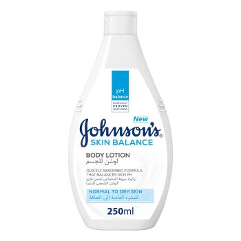 Johnson’s Skin Balance Body Lotion, pH Balance with Quick-Absorb Formula, for Normal to Dry Skin, Clinically Proven, 250ml