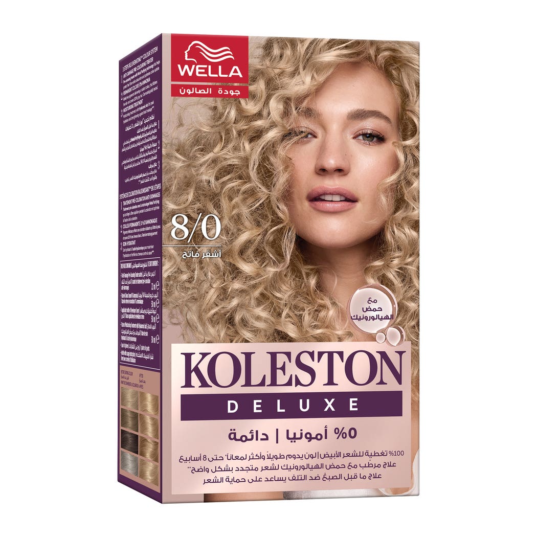 Koleston Deluxe No Ammonia Hair Color Kit - Light Blonde 8 Koleston Deluxe No Ammonia Hair Color Kit - Light Blonde 8/0