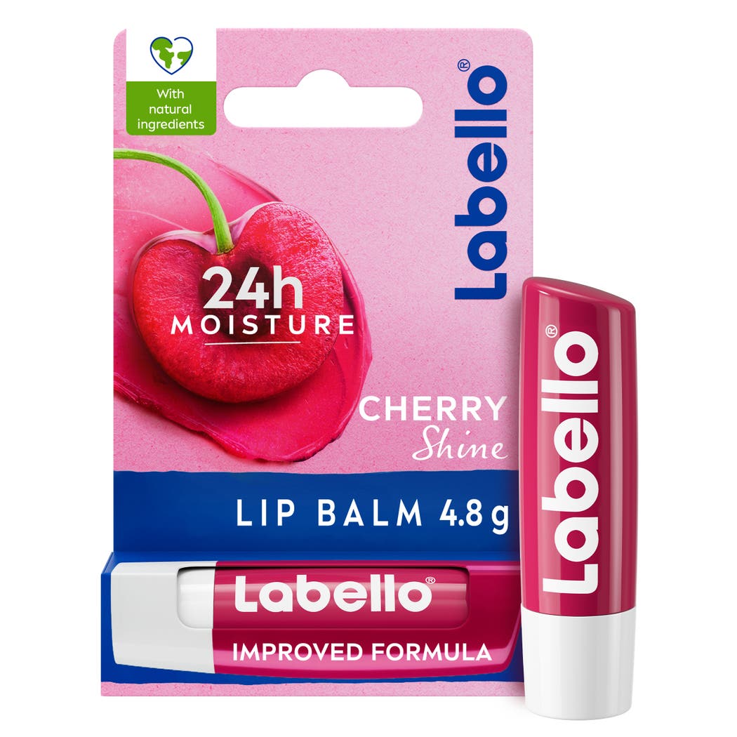 Labello Moisturizing Lip Balm, Cherry Shine, 4.8G