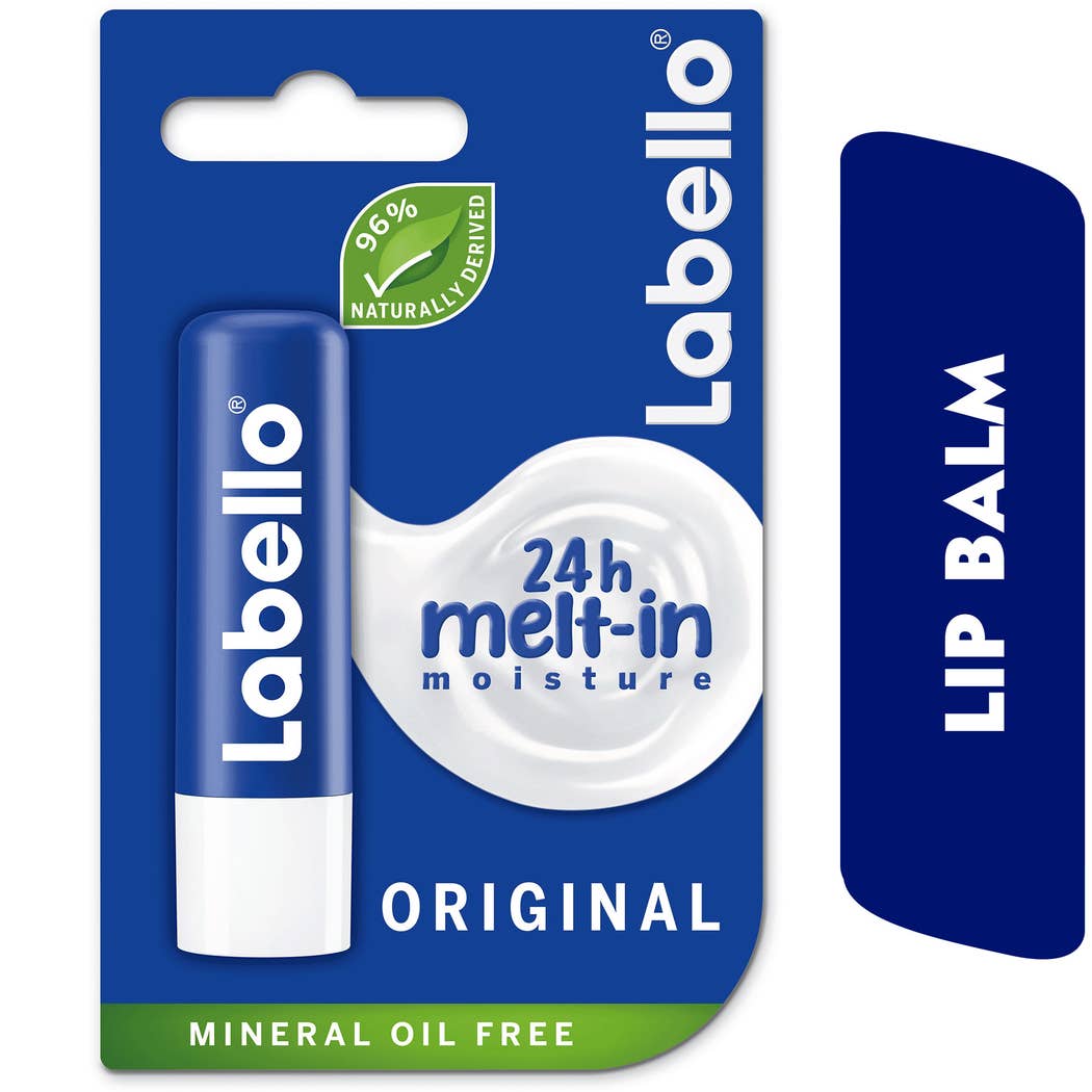 Labello Moisturizing Lip Balm, Original, 4.8G