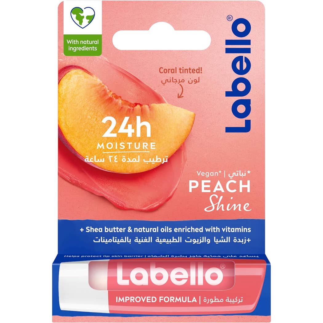 Labello Peach Shine Lip Balm 4.8gm