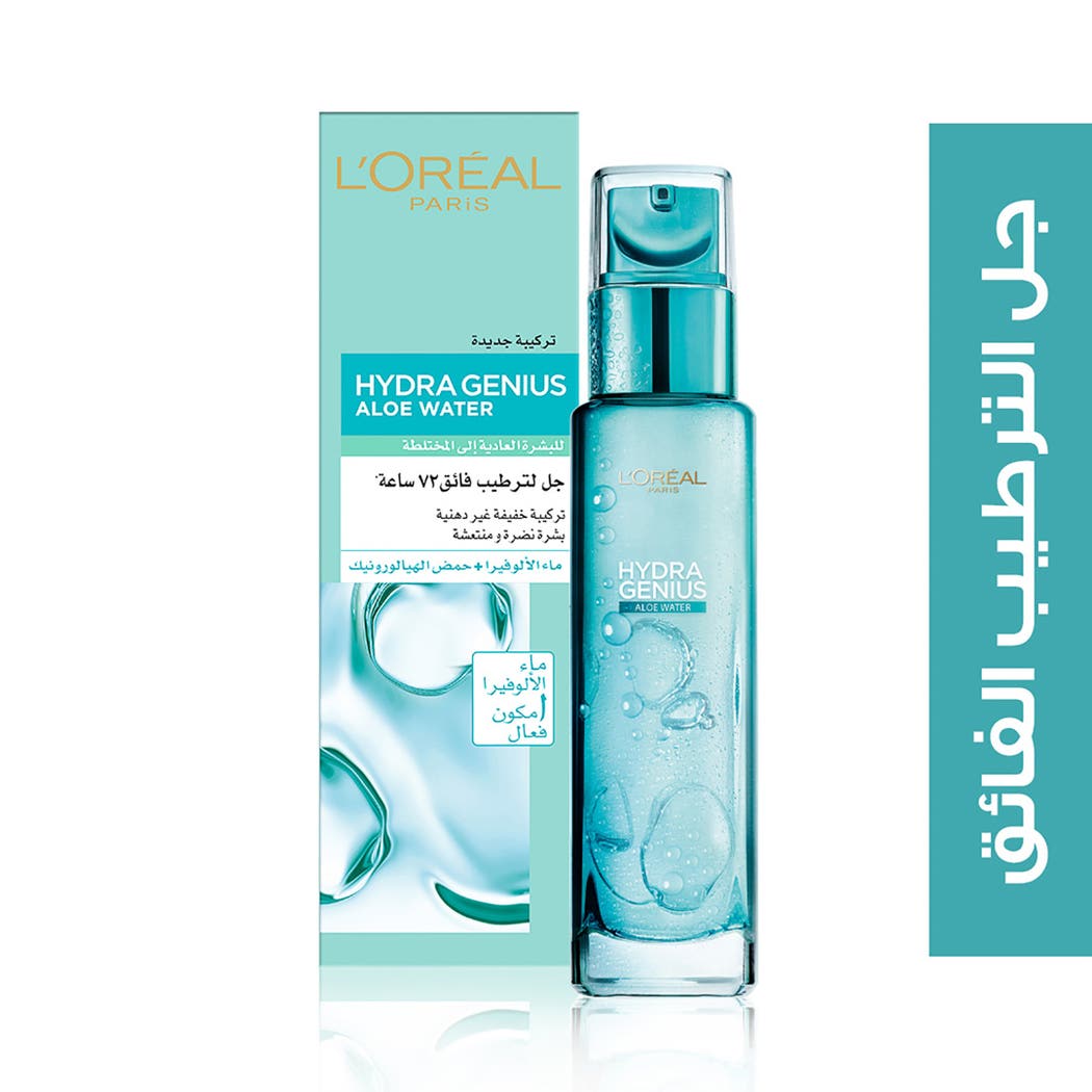 Loreal Hydra Genius Aloe Water Liquid Moisturizer For Normal to Combination Skin 70 ml