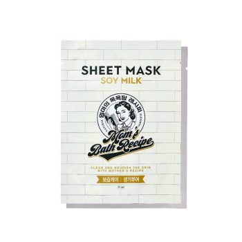 Mom'S Bath Recipe Soy Milk Sheet Mask Single 25 Ml