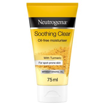 NeutrogenaSoothingClearFaceMoisturizerTurmeric75ml, Neutrogena Soothing Clear مرطب للوجه بالكركم, مرطب للبشرة المعرضة للبقع, خالٍ من الزيوت المعدنية, يرطّب البشرة ويهدّئ التهيّج, يساعد في تهدئة البشرة الحساسة والمجهدة, ترطيب ونعومة للبشرة, العناية بالبشرة, روتين العناية بالبشرة, بشرة ناعمة, بشرة نضرة, كريم للوجه, Face Moisturizer, Skincare, Beauty Care
