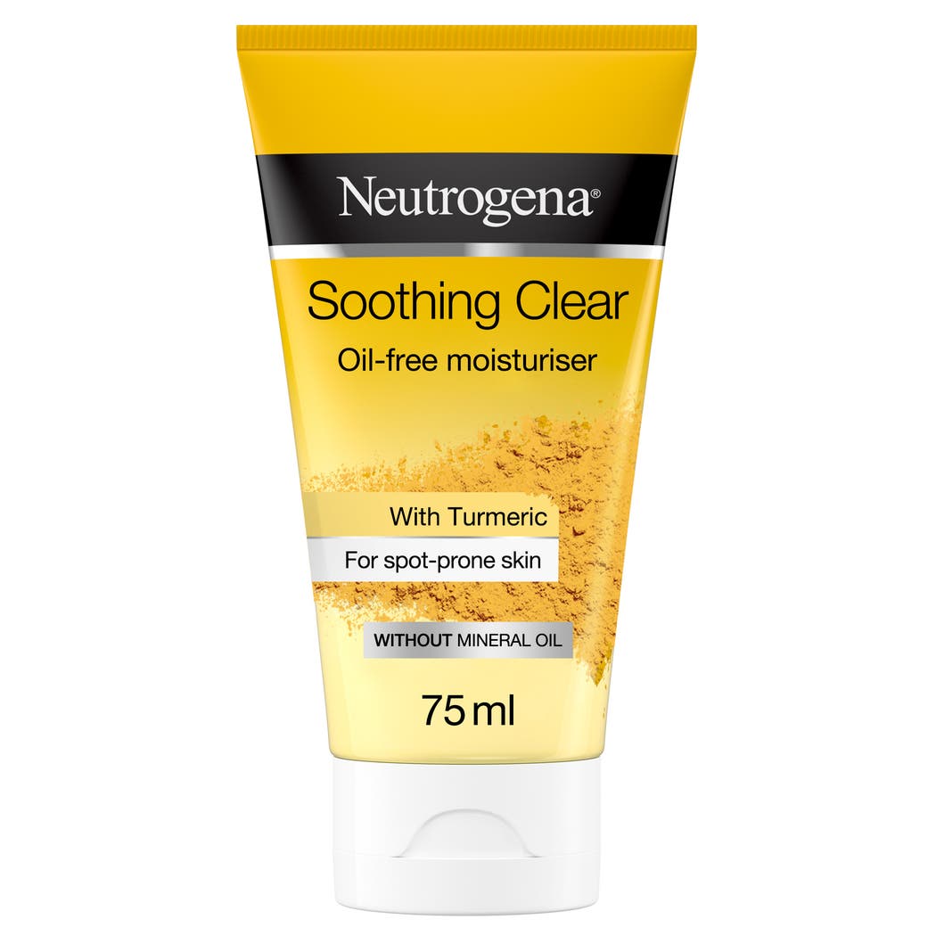 Neutrogena Soothing Clear Face Moisturizer, with Turmeric, for Spot-Prone Skin, Mineral Oil Free, Hydrates & Calms Stressed Skin, 75ml NeutrogenaSoothingClearFaceMoisturizerTurmeric75ml, Neutrogena Soothing Clear مرطب للوجه بالكركم, مرطب للبشرة المعرضة للبقع, خالٍ من الزيوت المعدنية, يرطّب البشرة ويهدّئ التهيّج, يساعد في تهدئة البشرة الحساسة والمجهدة, ترطيب ونعومة للبشرة, العناية بالبشرة, روتين العناية بالبشرة, بشرة ناعمة, بشرة نضرة, كريم للوجه, Face Moisturizer, Skincare, Beauty Care