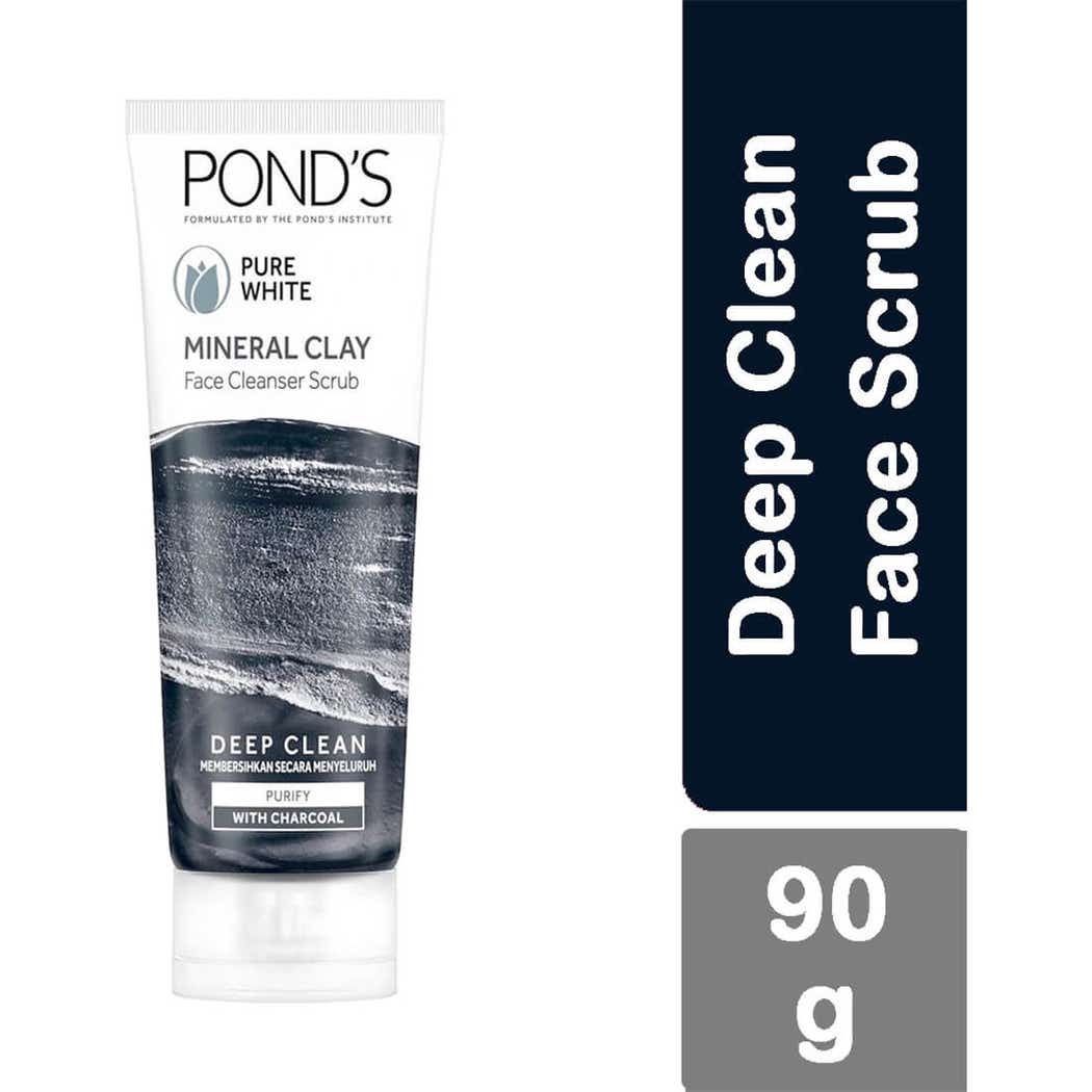 Pond's White Mineral Clay Face Cleanser Scrub 90 Gm Pond's White Mineral Clay Face Cleanser Scrub 90 Gm