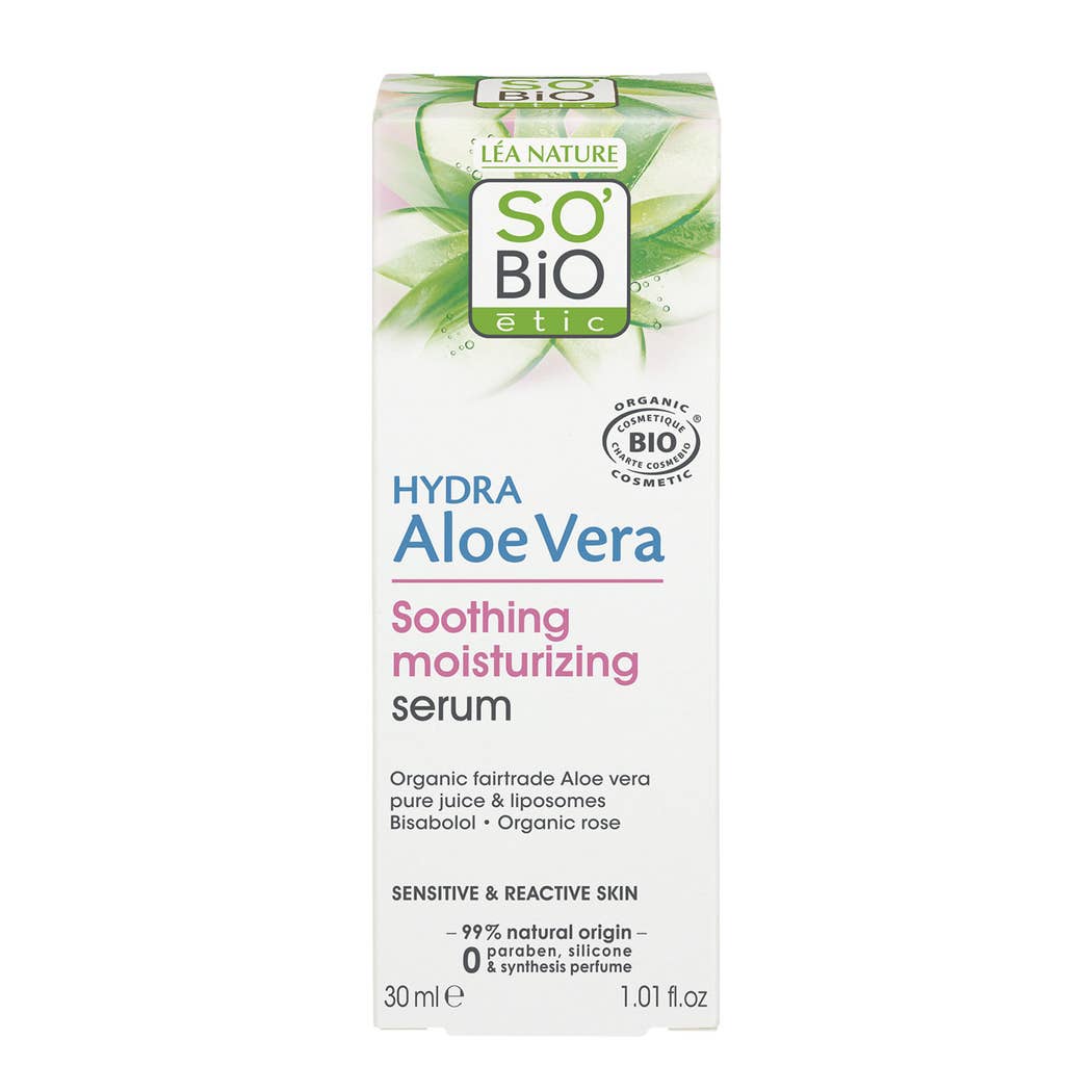 SO’BiO étic Hydra Aloevera Hydrating Serum 30 ml Natural Beauty Face Cream SO’BiO étic Hydra Aloevera Repair Cream 50 Ml