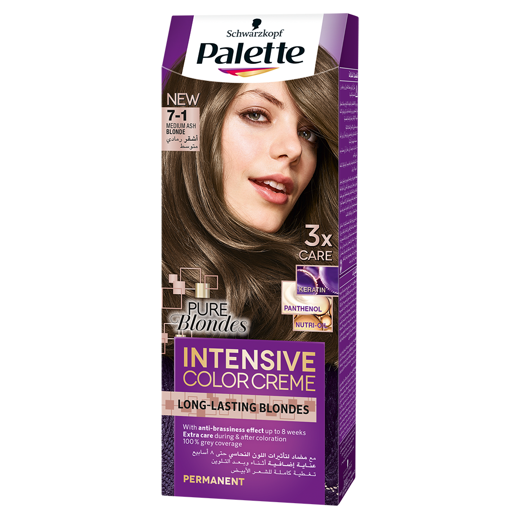 Schwarzkopf Palette Intensive Color Creme 7-1 cool middle Blonde Schwarzkopf Palette Intensive Color Creme 7-1 cool middle Blonde