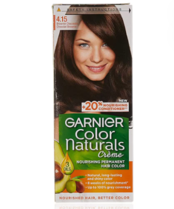 Garnier Color Naturals, 4.15 Brownie Chocolate, Permanent Hair Color