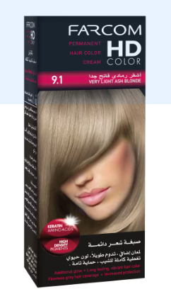 Hd Hair Color 9.1 Very Lig.Ash Blonde